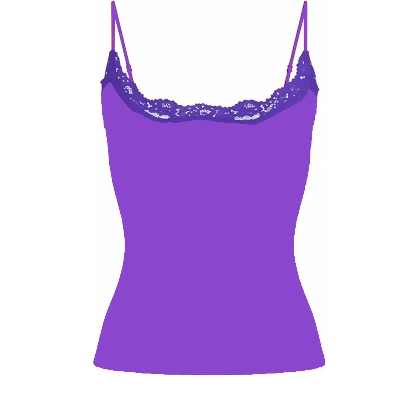 Lace Trim Padded Cami Top