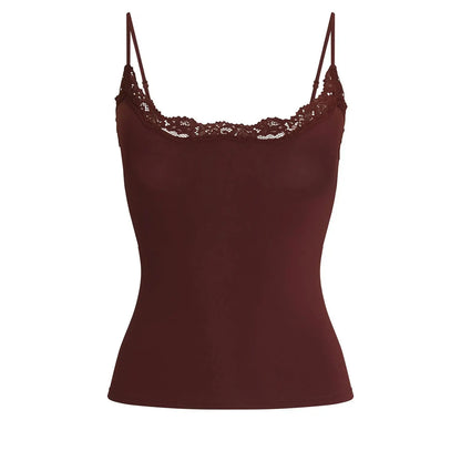 Lace Trim Padded Cami Top
