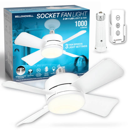 LED Socket Ceiling Fan