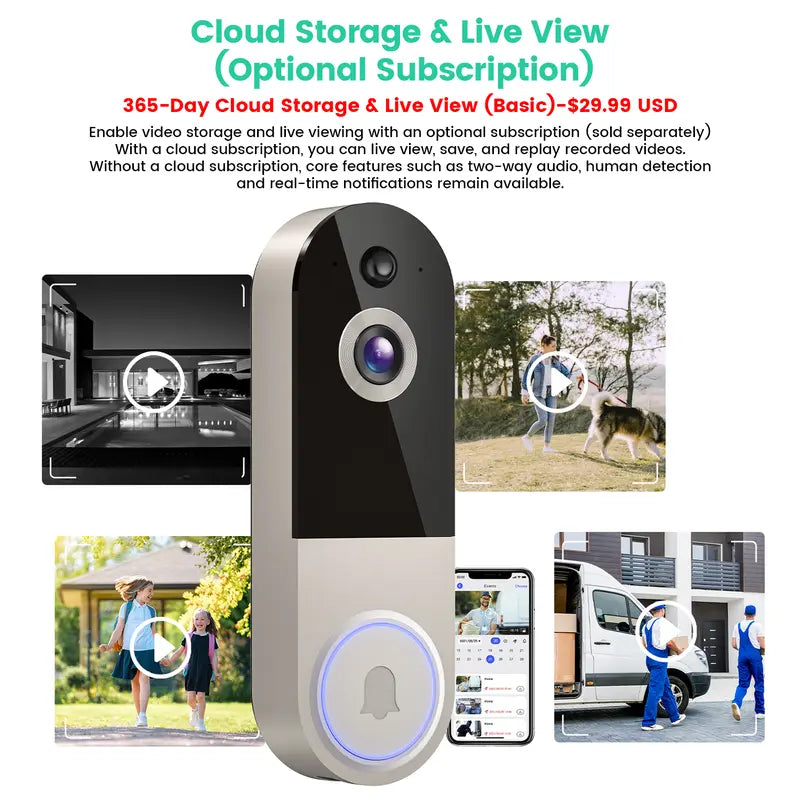 Wireless Video Doorbell Camera