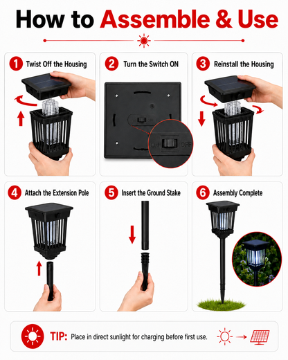 Solar Mosquito Killer Light