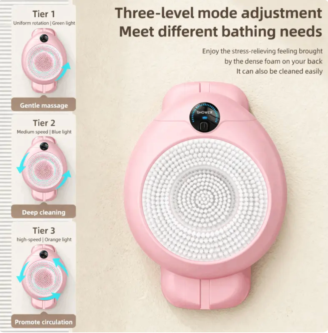 Wall-Mounted Smart Back Scrubber