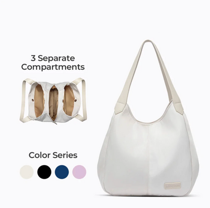 Minimalist Hobo Shoulder Bag — Soft Leather Daily Tote
