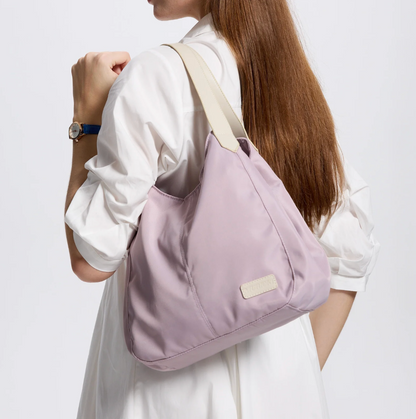 Minimalist Hobo Shoulder Bag — Soft Leather Daily Tote