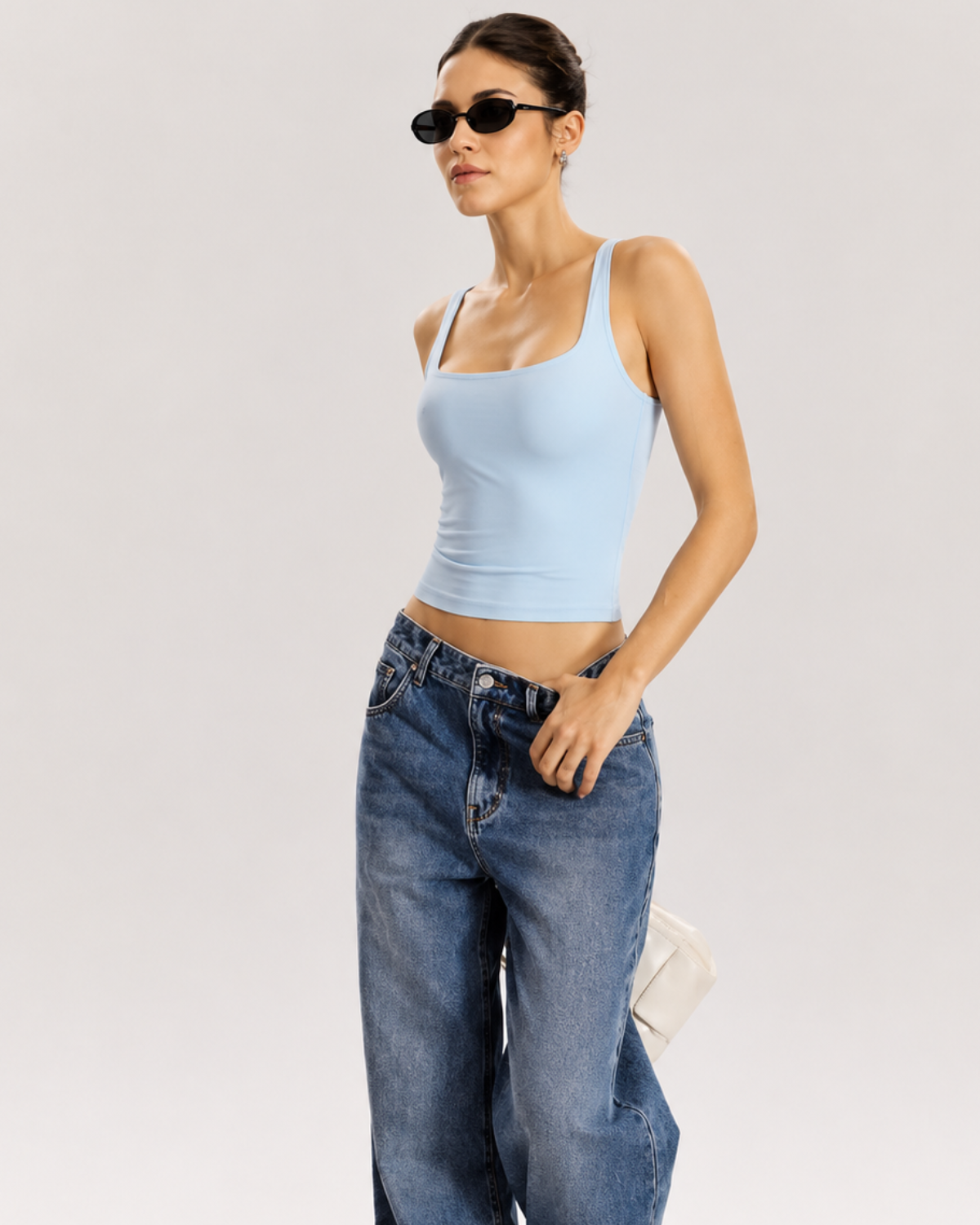 Double Layer Sculpt Tank Tops