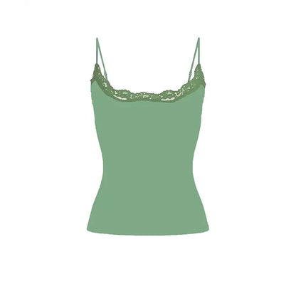 Lace Trim Padded Cami Top