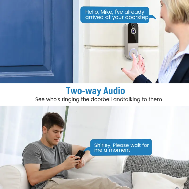 Wireless Video Doorbell Camera