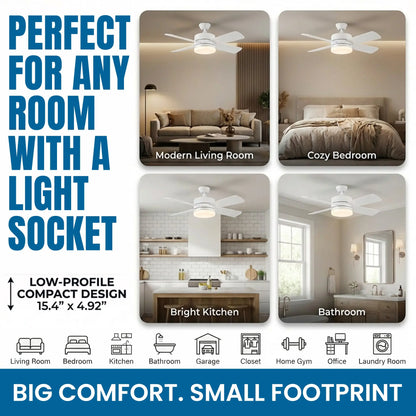 LED Socket Ceiling Fan