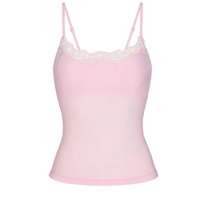 Lace Trim Padded Cami Top