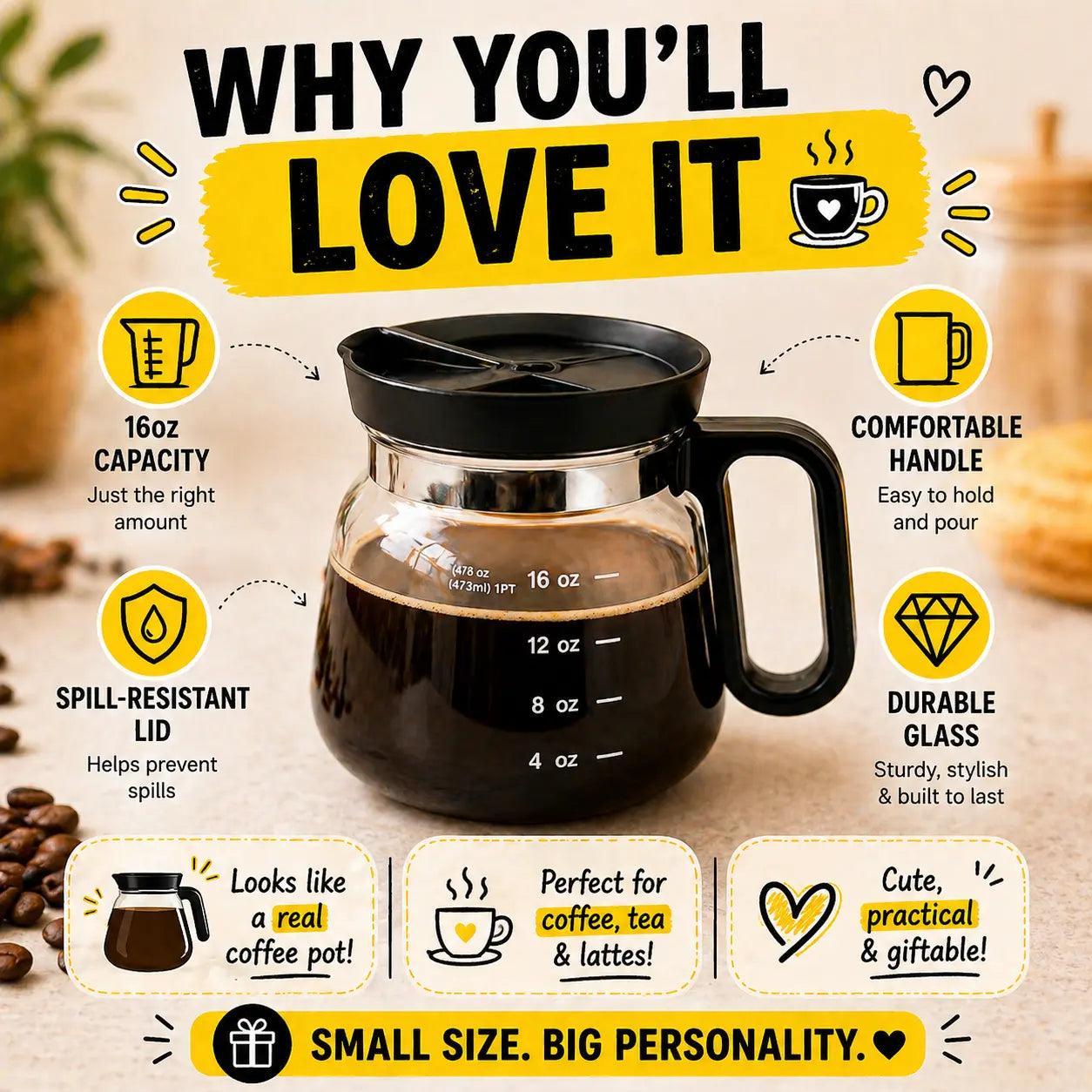 Mini Coffee Pot Mug
