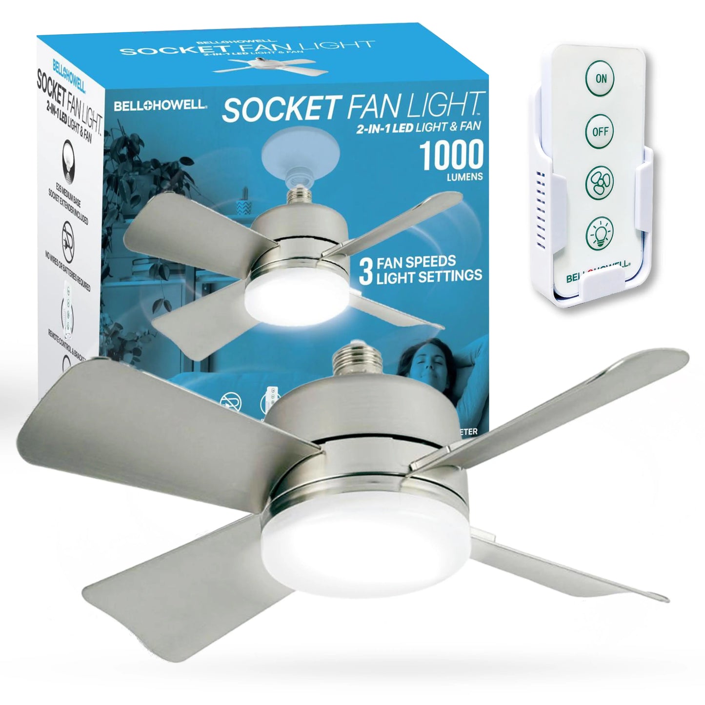 LED Socket Ceiling Fan