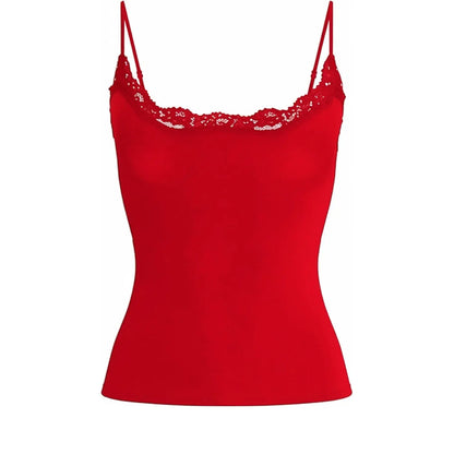 Lace Trim Padded Cami Top